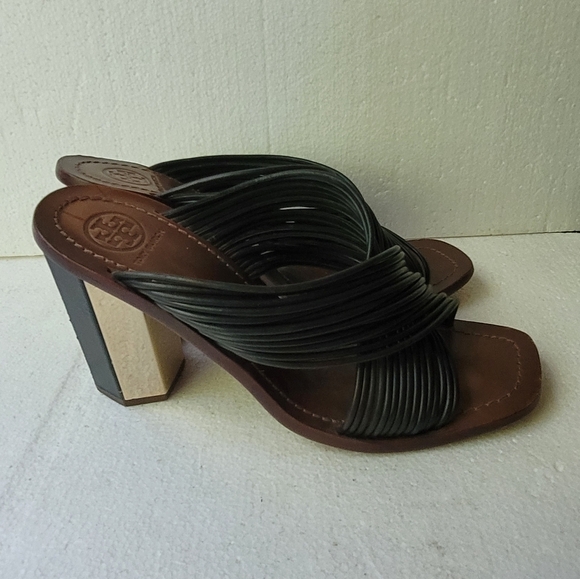 Tory Burch Trendy Heeled Shoes with Elegant Straps Size 9M - Picture 6 of 9